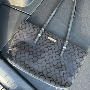 Nine West black shoulder tote